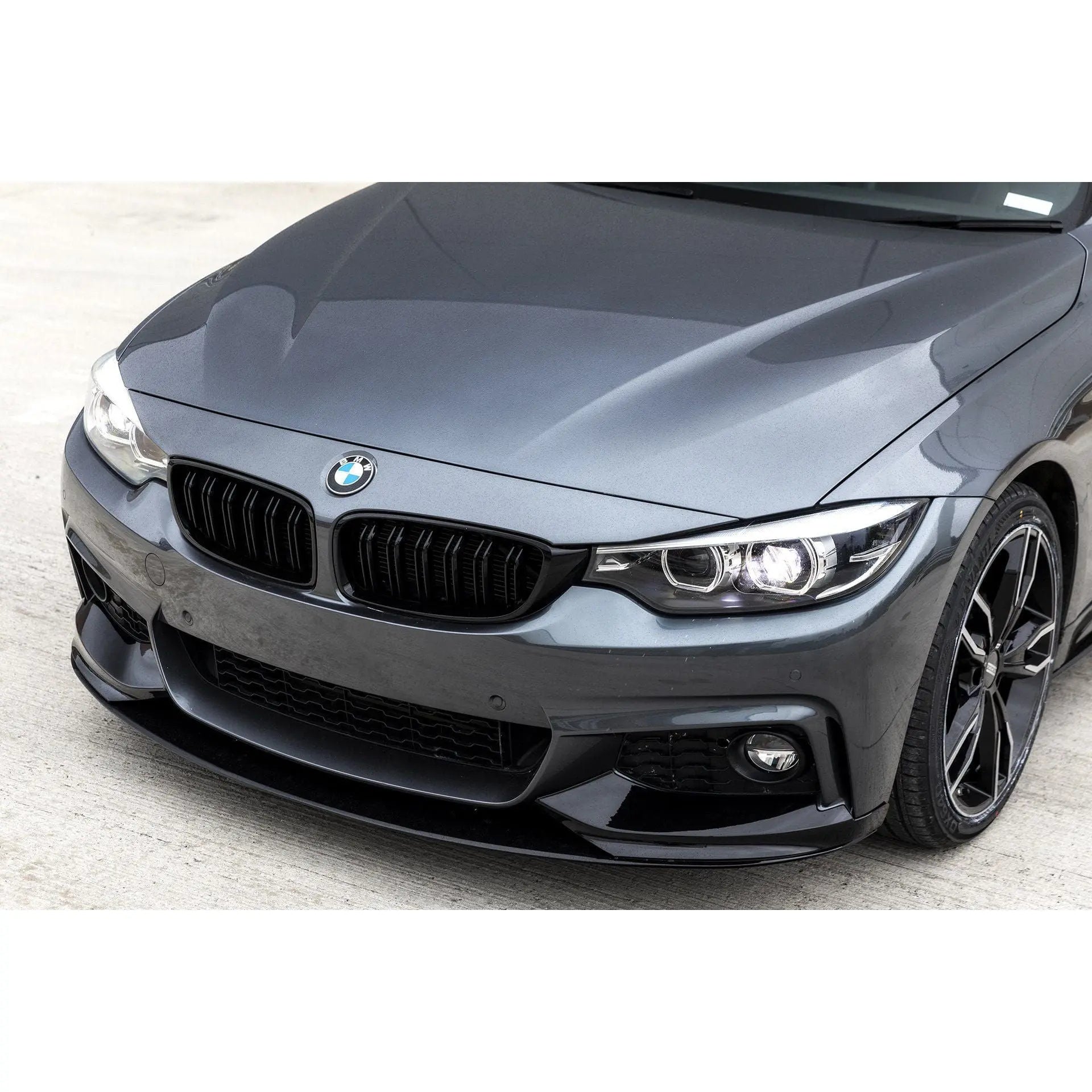 BMW 4-serie frontgrill nyrer - F32/F33/F36 - Sort højglans - Komplet sæt - BilligStyling