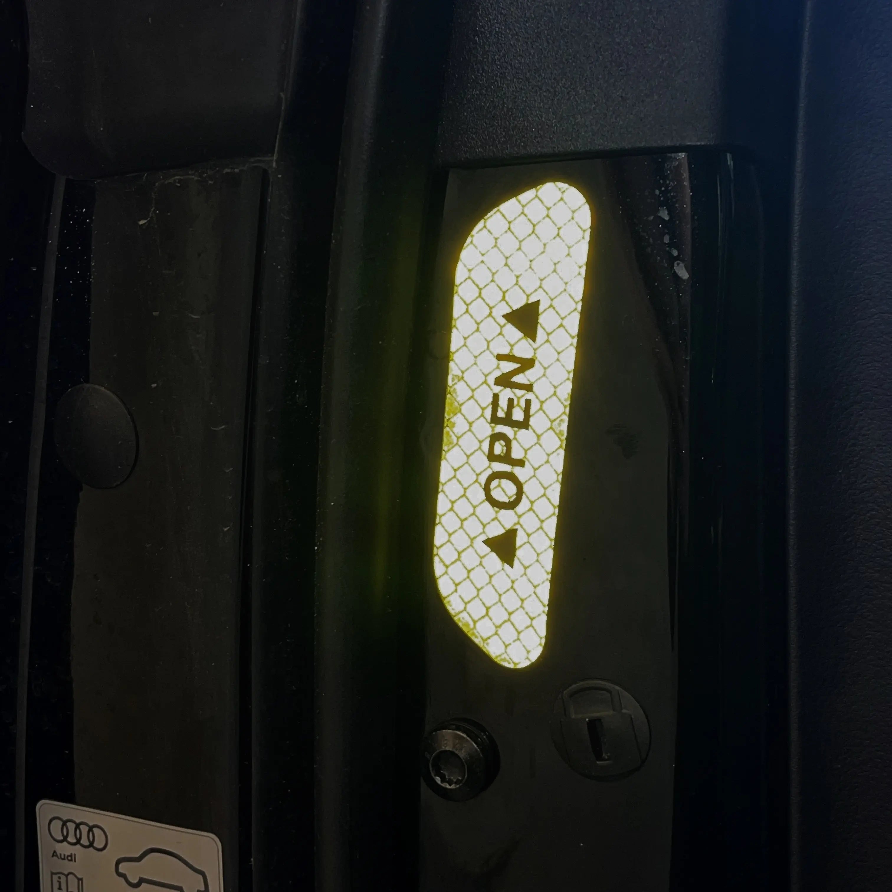 gult refleks klistermærke