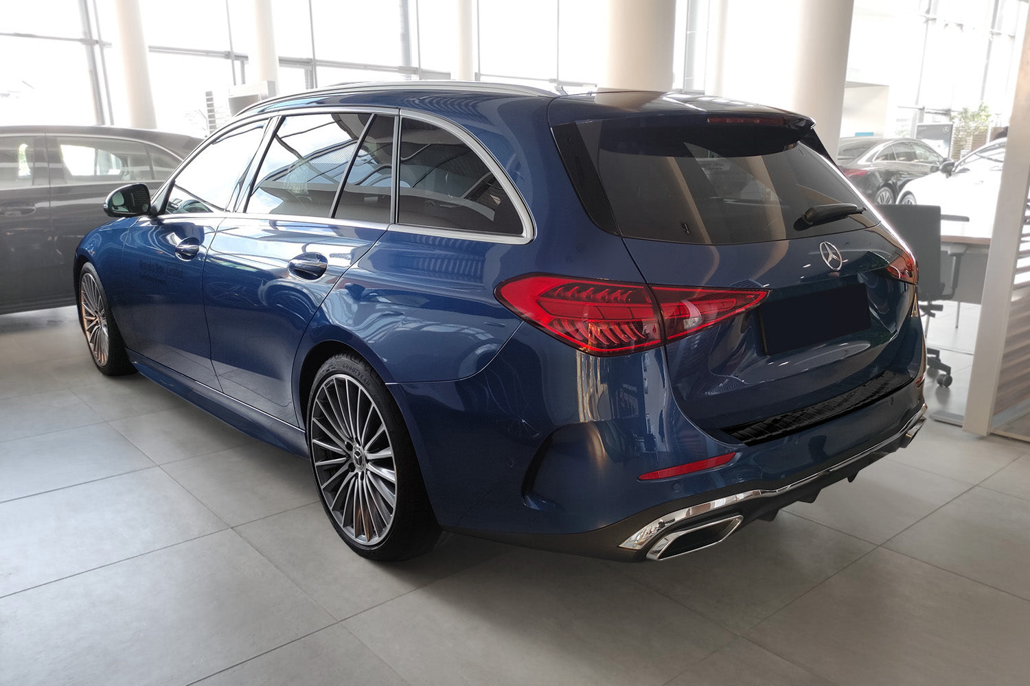 Læssekantbeskytter C Klasse St.car S206 AMG 2021- Sort avisa