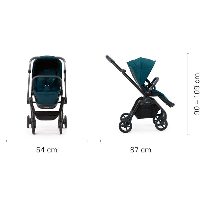 Recaro Sadena City Stroller Black klapvognsstel i sort recaro