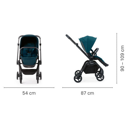 Recaro Sadena City Stroller Black klapvognsstel i sort recaro