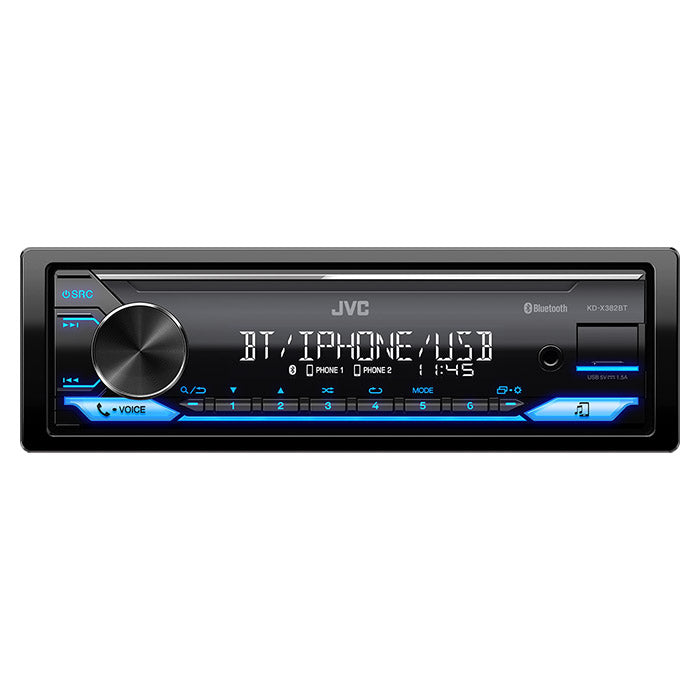 JVC KD-X382BT Bilradio med RDS tuner og Bluetooth 100mm jvc