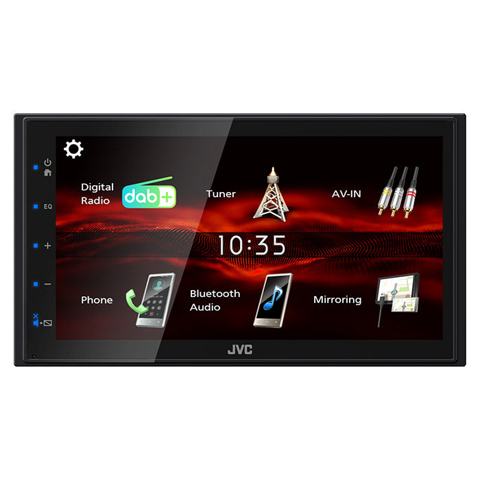 JVC KW-M180DBT 2-DIN BT bilradio med DAB+ JVC
