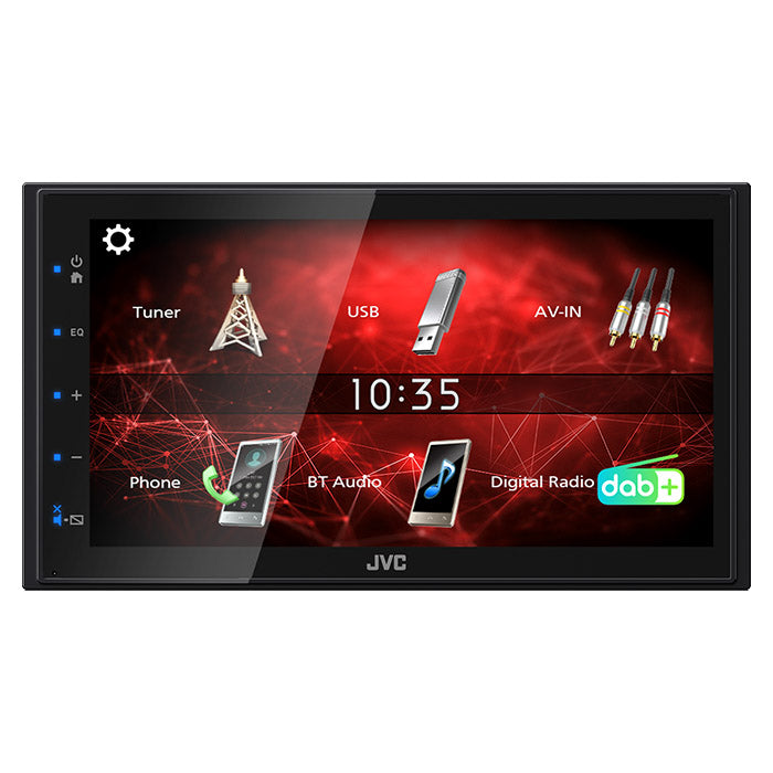 JVC KW-M27DBT 2-DIN bilradio med DAB+ jvc