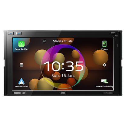 JVC KW-M875DBW 2-din radio trådløs CarPlay/Android Auto jvc