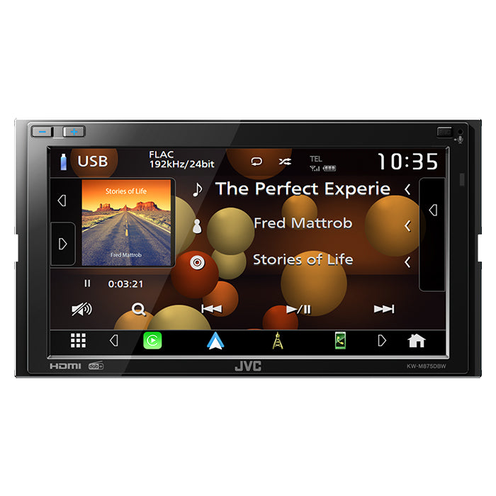JVC KW-M875DBW 2-din radio trådløs CarPlay/Android Auto jvc