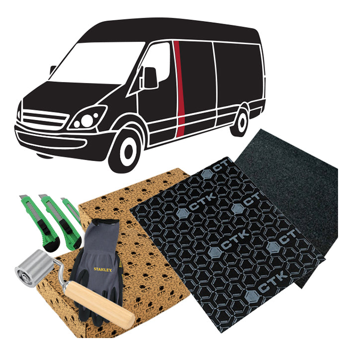 CTK Støjdæmpningspakke VAN varerumsadskillelse sort - BilligStyling