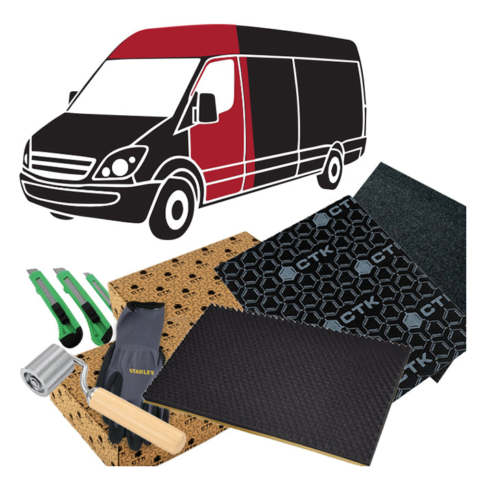 CTK Støjdæmpningspakke VAN komplet sort - BilligStyling