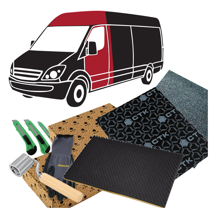 CTK Støjdæmpningspakke VAN komplet grå - BilligStyling