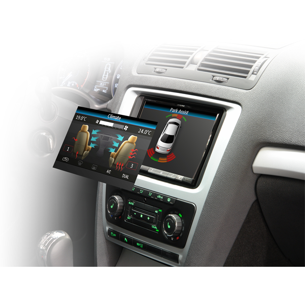 Alpine can til video VW (klima styring) alpine