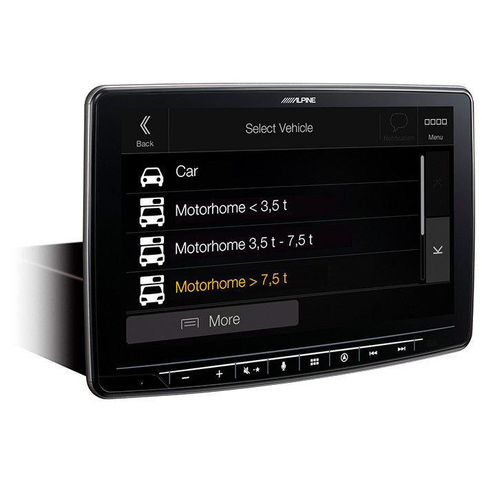 Alpine INE-F904DC Halo9 med navi og truck kort alpine