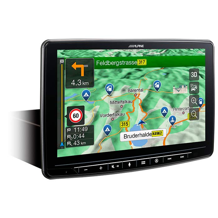 Alpine INE-F904D Halo9 med navi alpine