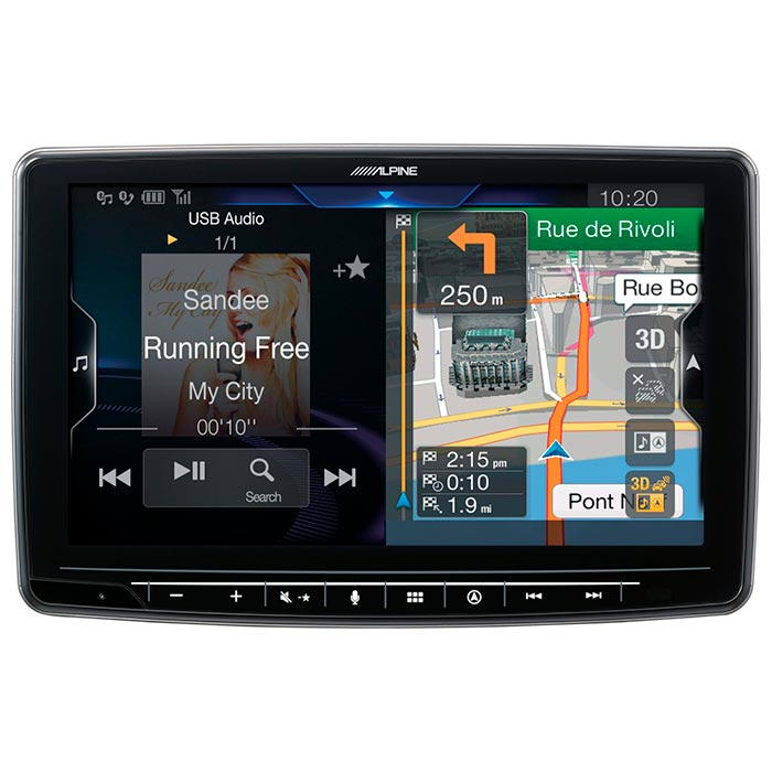 Alpine INE-F904D Halo9 med navi alpine