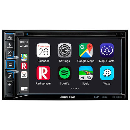 Alpine INE-W611D 2-DIN multimedia station med navi alpine