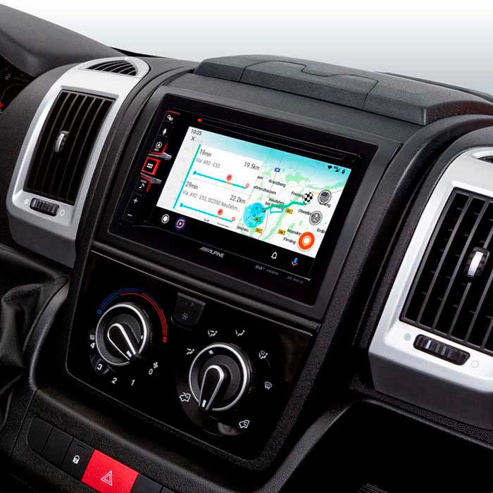 Alpine INE-W611DC 2-DIN multimedia station m truckkort alpine
