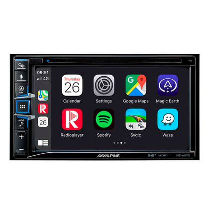 Alpine INE-W611DC 2-DIN multimedia station m truckkort alpine