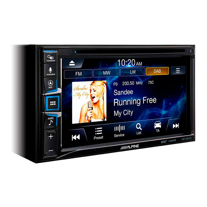 Alpine INE-W611DC 2-DIN multimedia station m truckkort alpine
