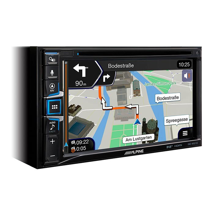 Alpine INE-W611D 2-DIN multimedia station med navi alpine