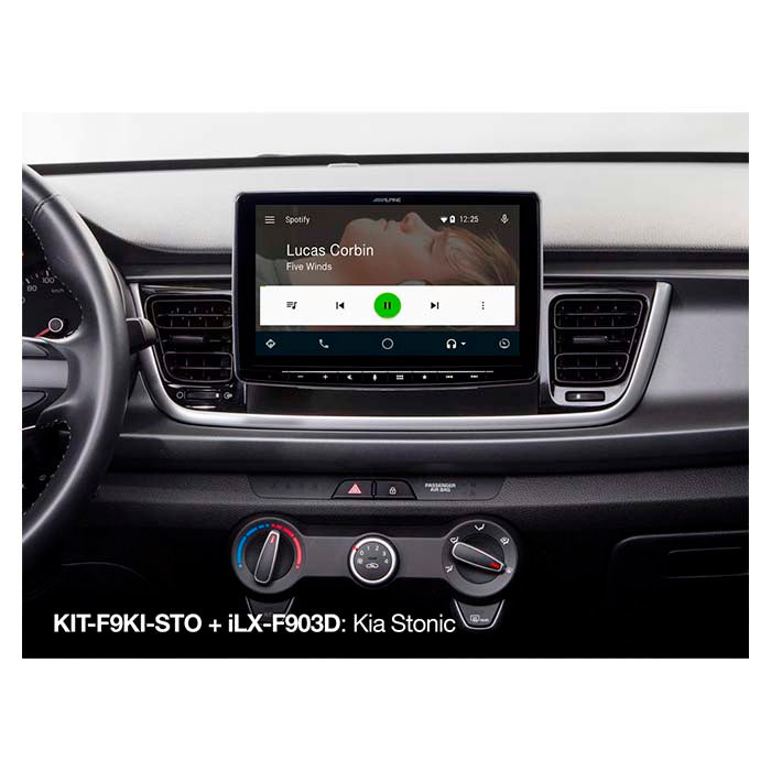 Alpine 9" monteringssæt Kia stonic 2017-> alpine