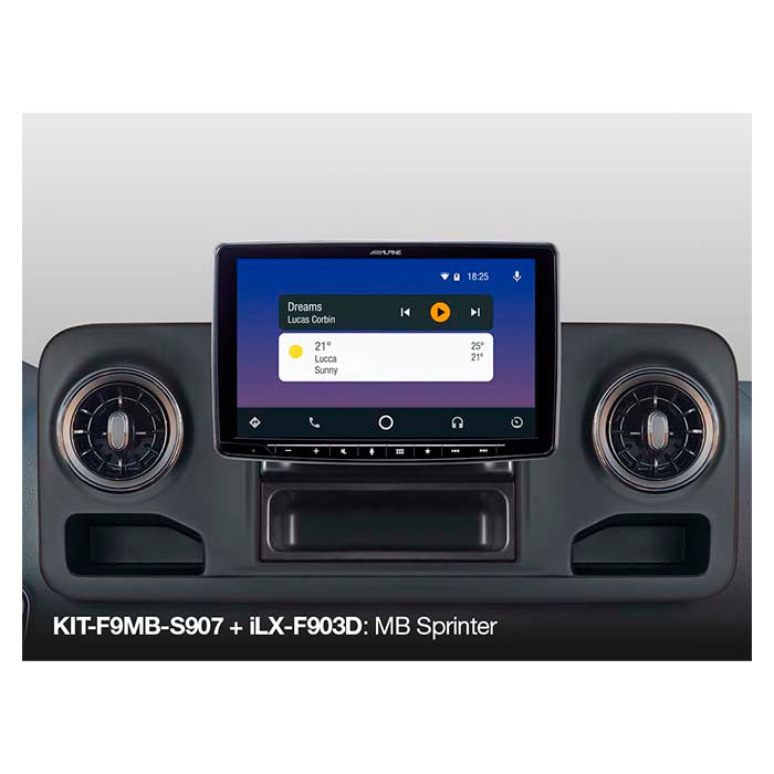 Alpine 9" monteringssæt Sprinter w907 2018-> alpine