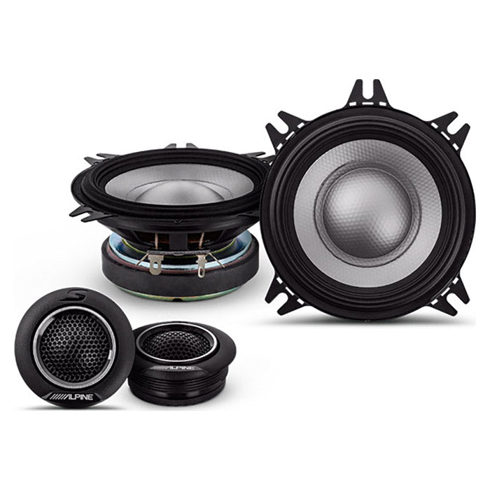 Alpine S2-S40C 10cm højttaler 2 vejs komponentsæt alpine