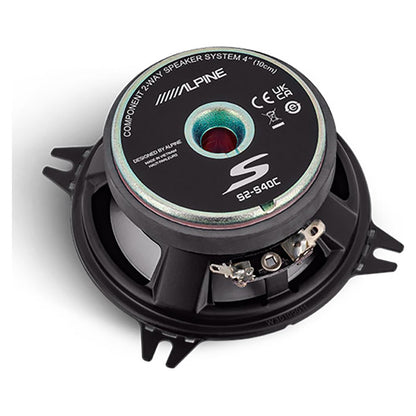 Alpine S2-S40C 10cm højttaler 2 vejs komponentsæt alpine