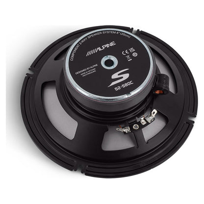 Alpine S2-S80C 8&quot; højttaler 2 vejs komponentsæt alpine