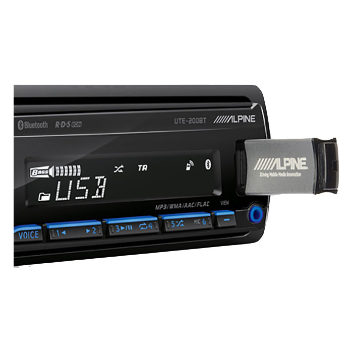Alpine UTE-200BT tuner/ipod Bluetooth 2 line out alpine
