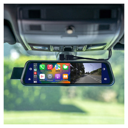 Ampire 9&quot; bakspejl med CarPlay, Android Auto, Dashcam ampire