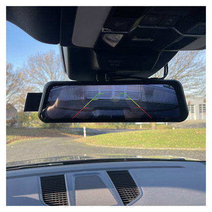 Ampire 9&quot; bakspejl med CarPlay, Android Auto, Dashcam ampire