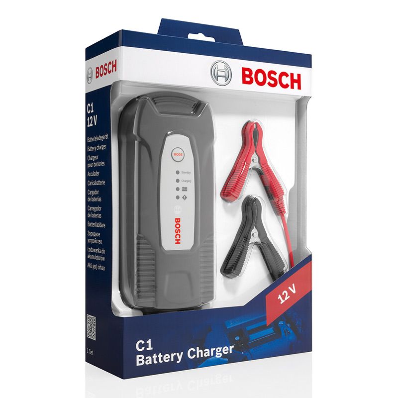 BOSCH C1 Batterilader til 12V batterier - BilligStyling