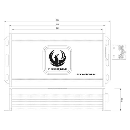 Phoenix Gold 1x500W CLASS-D "mini" forstærker Phoenix_g