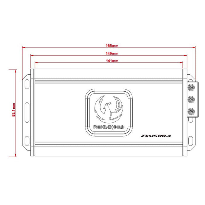 Phoenix Gold 4x125W CLASS-D &quot;mini&quot; forstærker Phoenix_g