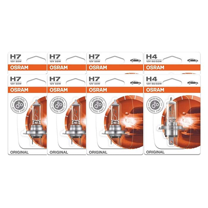 Osram H4 + H7 12V pærepakke 100 stk. osram