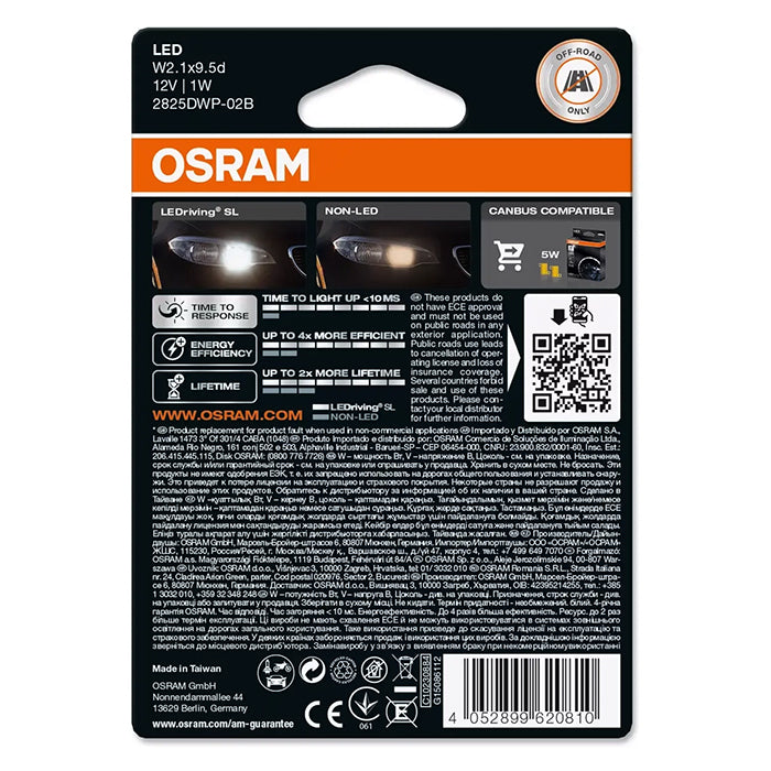 Osram LEDriving SL Hvid W5W 12V - Sæt osram