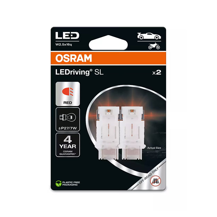 Osram LEDriving SL Rød P27/7W - Sæt osram
