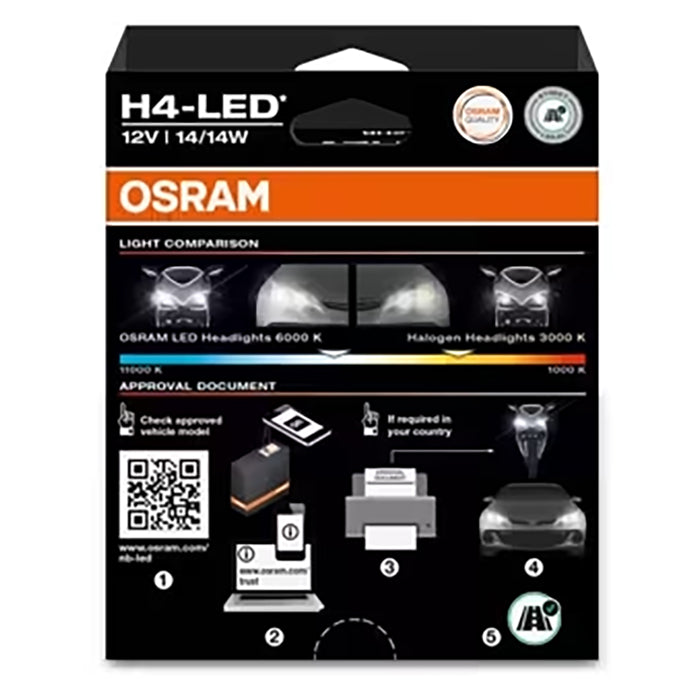 Osram Night Breaker LED Speed H4 12V - Sæt med 2 stk. Osram