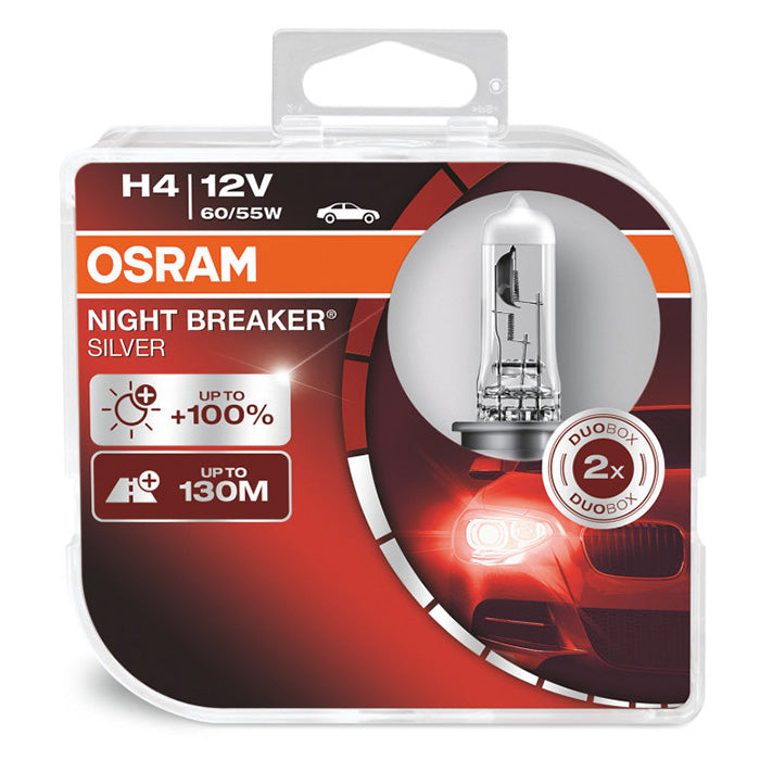 Osram Night Breaker Silver H4 60/55W 12V - Sæt osram