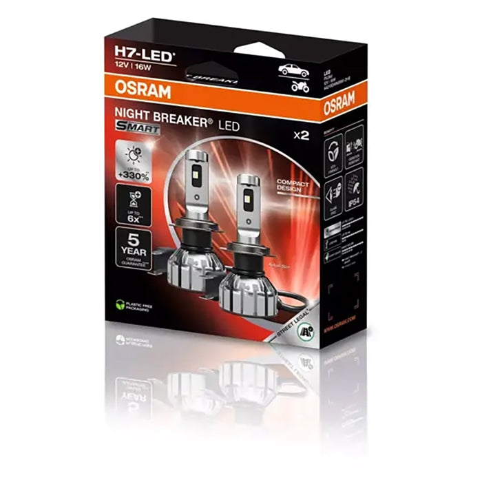 Osram Night Breaker Smart H7-LED 12V ECE godkendt - Sæt osram