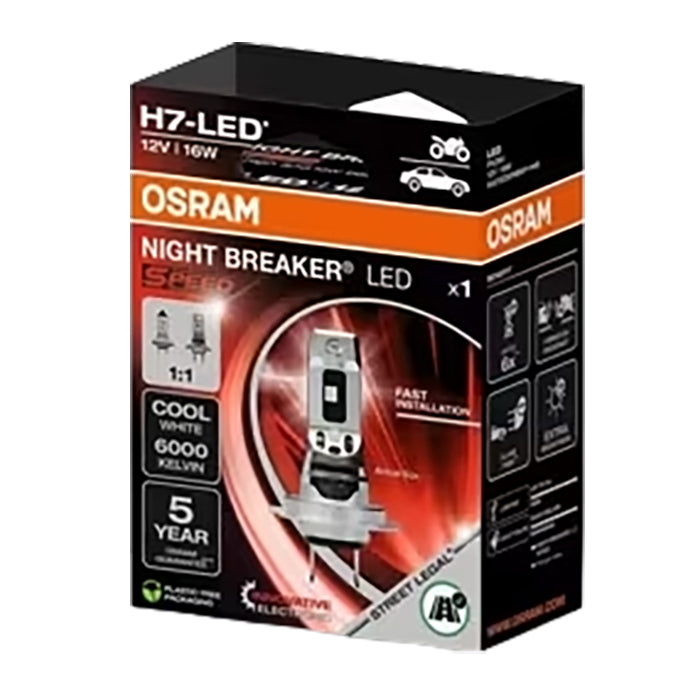 Osram Night Breaker LED Speed H7 til MC - 1 stk. osram
