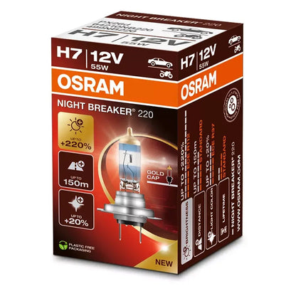 Osram Night Breaker 220 H7 55W 12V - 1 stk. osram