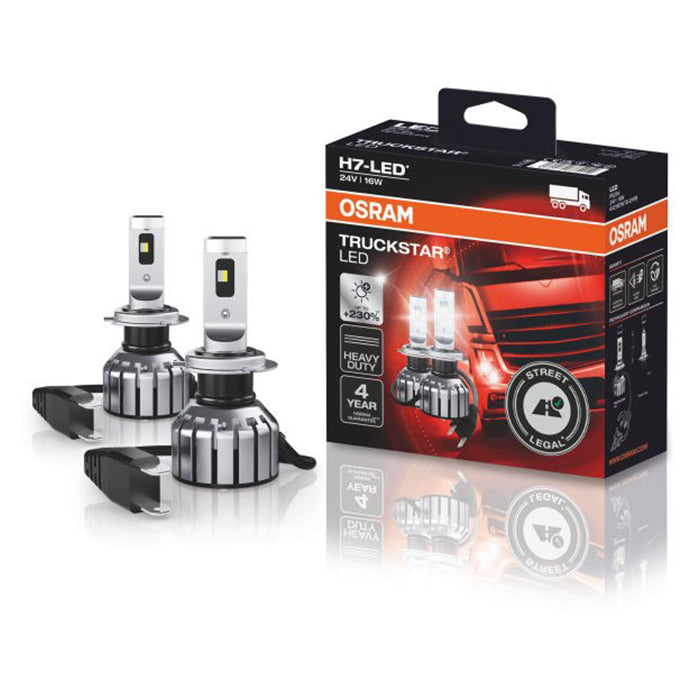 Osram Truckstar H7-LED 24V ECE godkendt - Sæt osram