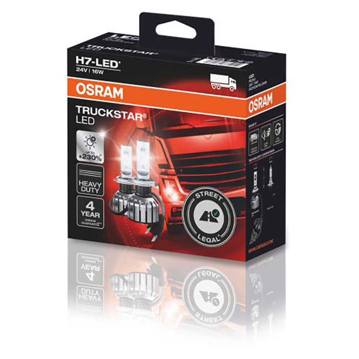 Osram Truckstar H7-LED 24V ECE godkendt - Sæt osram