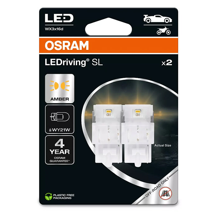 Osram LEDriving SL Gul WY21W - Sæt osram