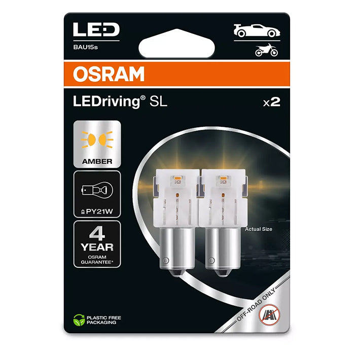 Osram LEDriving SL Gul PY21W - Sæt. osram