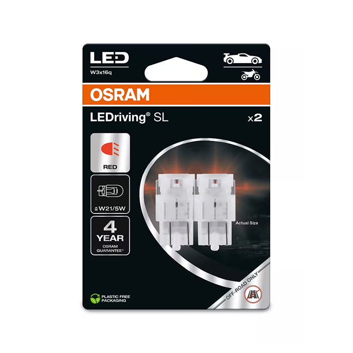 Osram LEDriving SL Rød W21/5W - Sæt osram