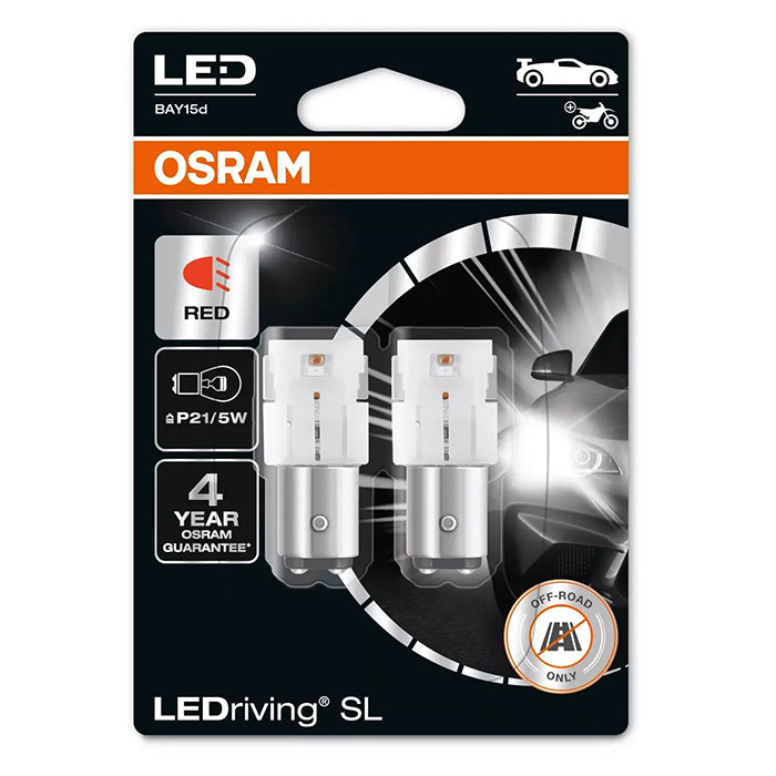 Osram LEDriving SL Rød P21/5W - Sæt osram