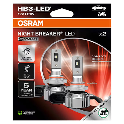 Osram Night Breaker Smart HB3 LED 12V - Sæt osram