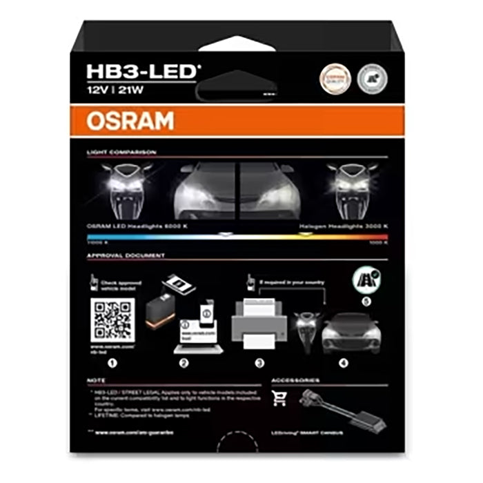 Osram Night Breaker Smart HB3 LED 12V - Sæt osram