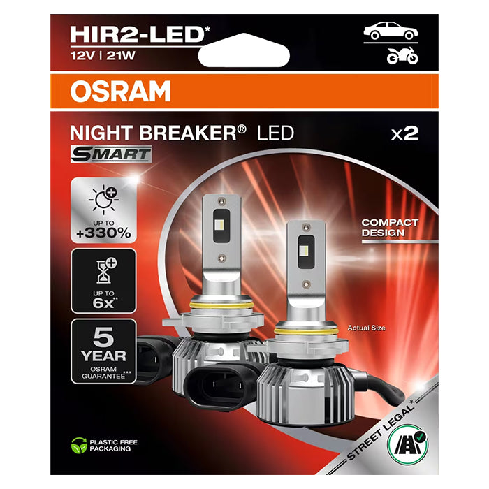 Osram Night Breaker Smart HIR2 LED 12V - Sæt osram